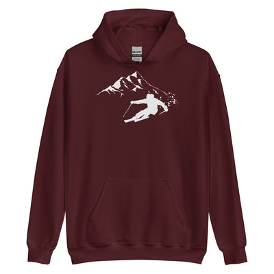 Tiefschnee Skier - Unisex Hoodie ski Maroon