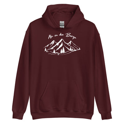 Ab In Die Berge - Unisex Hoodie berge wandern Maroon