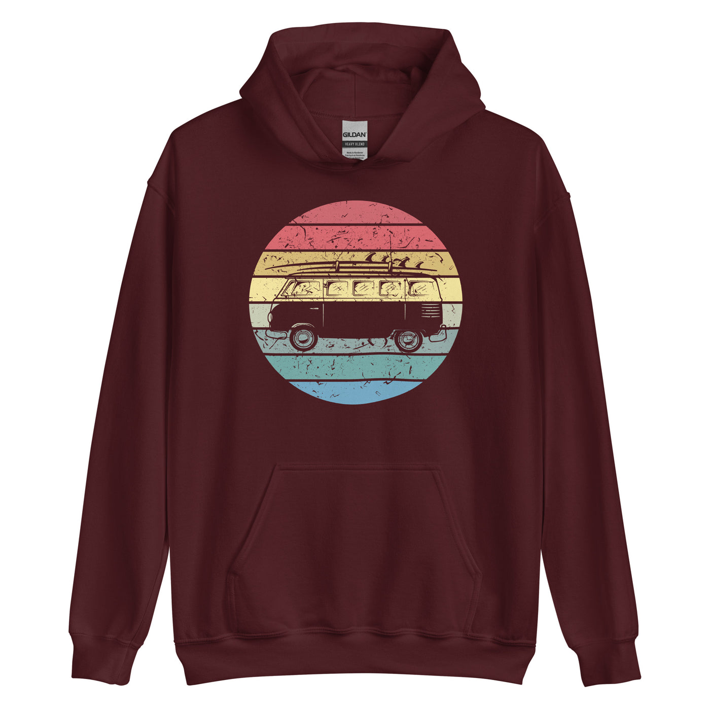 Camping Vintage - Unisex Hoodie camping Maroon