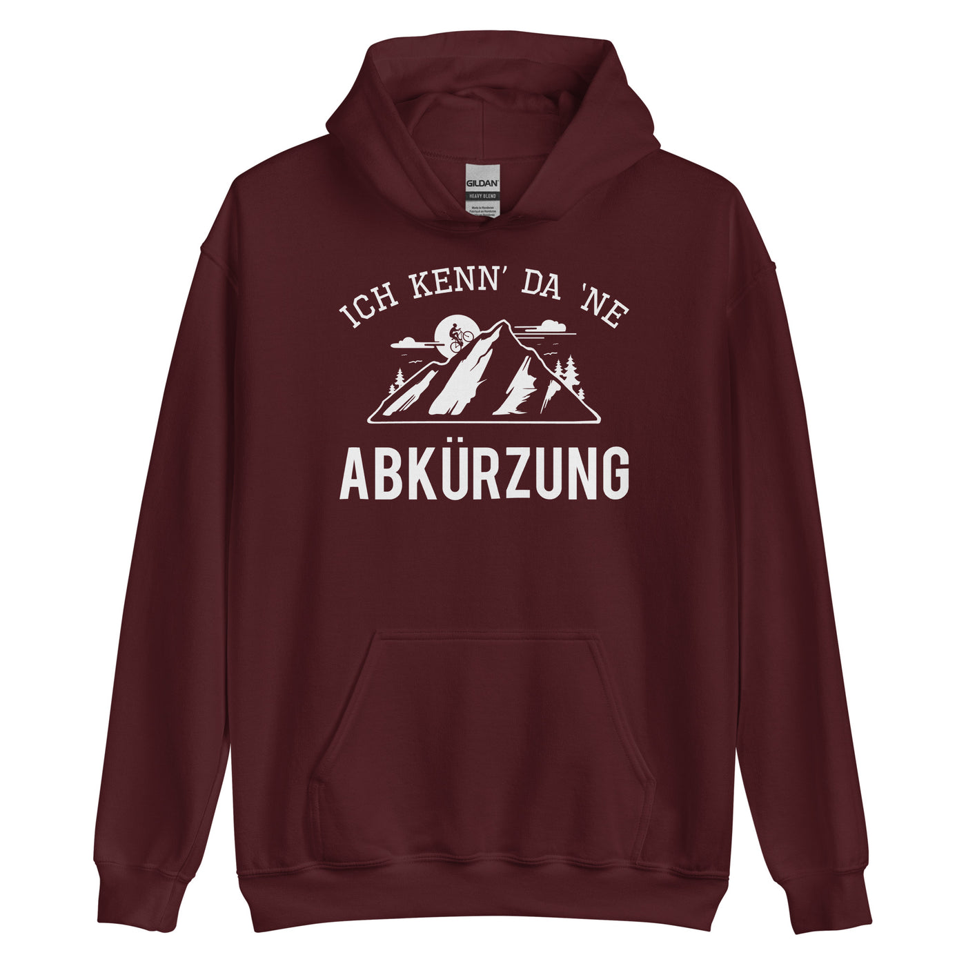 Ich Kenn Da Ne Abkürzung - Unisex Hoodie mountainbike Maroon