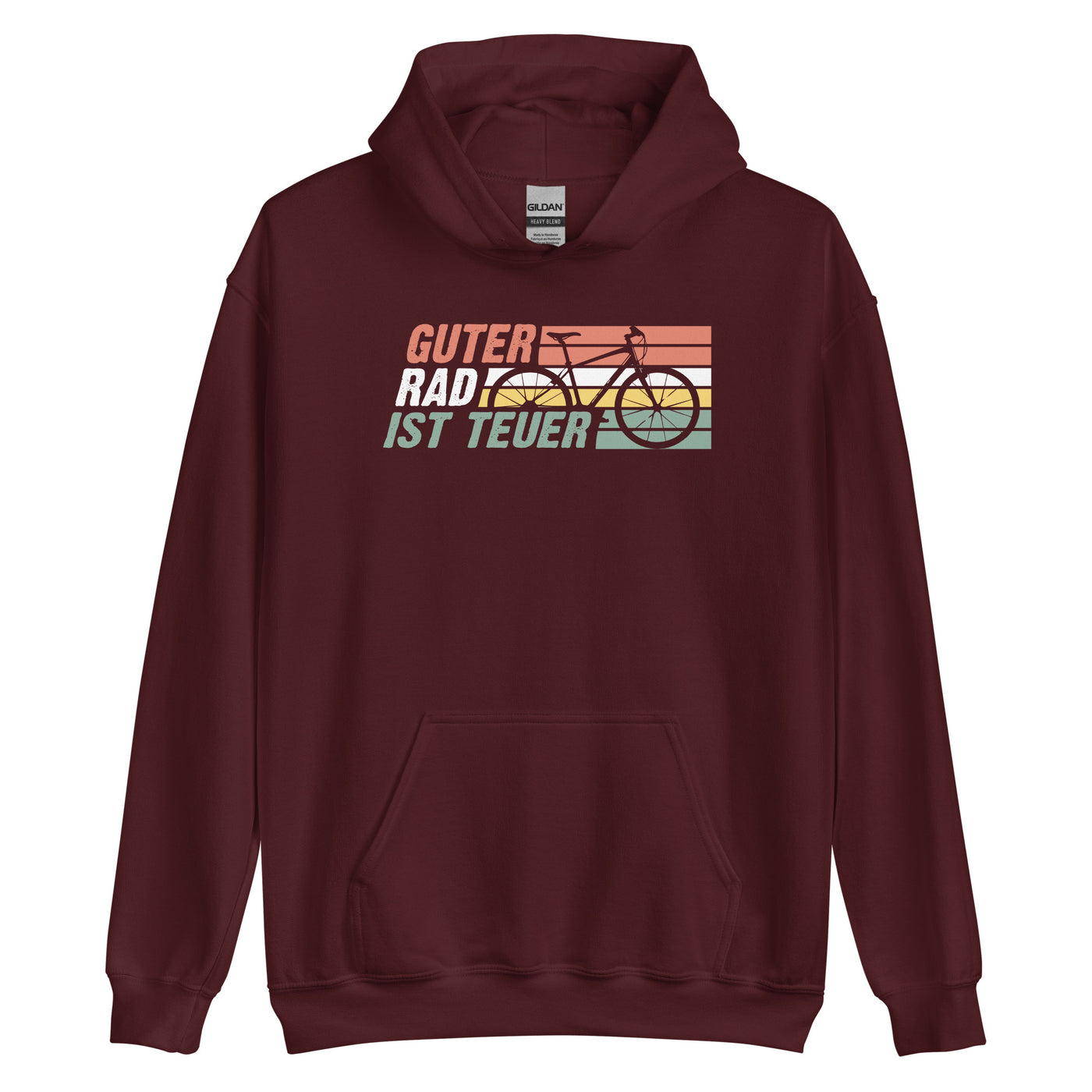 Guter Rad Ist Teuer - Unisex Hoodie fahrrad mountainbike Maroon