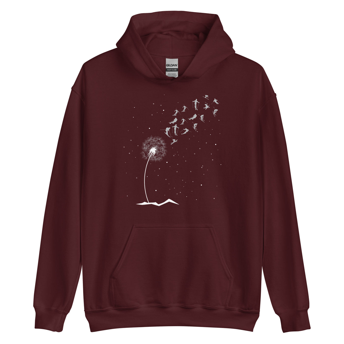 Ski Pusteblume - Unisex Hoodie ski Maroon