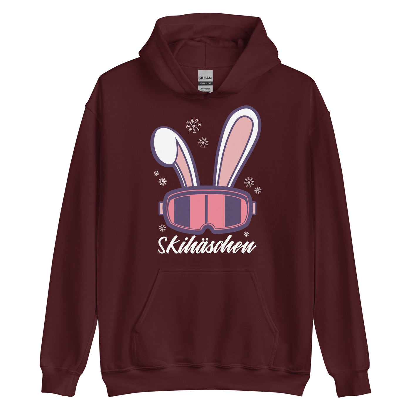 Skihäschen - (S.K) - Unisex Hoodie klettern Maroon