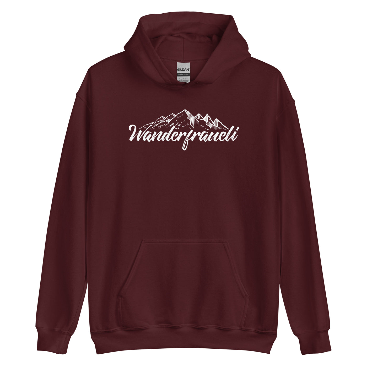 Wanderfraueli - Unisex Hoodie wandern Maroon