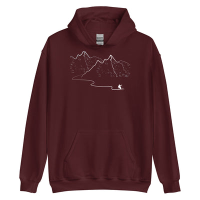 Schifahren - Unisex Hoodie ski Maroon