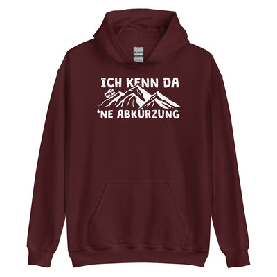 Ich kenn da ne Abkürzung - Wohnmobil - Unisex Hoodie camping xxx yyy zzz Maroon