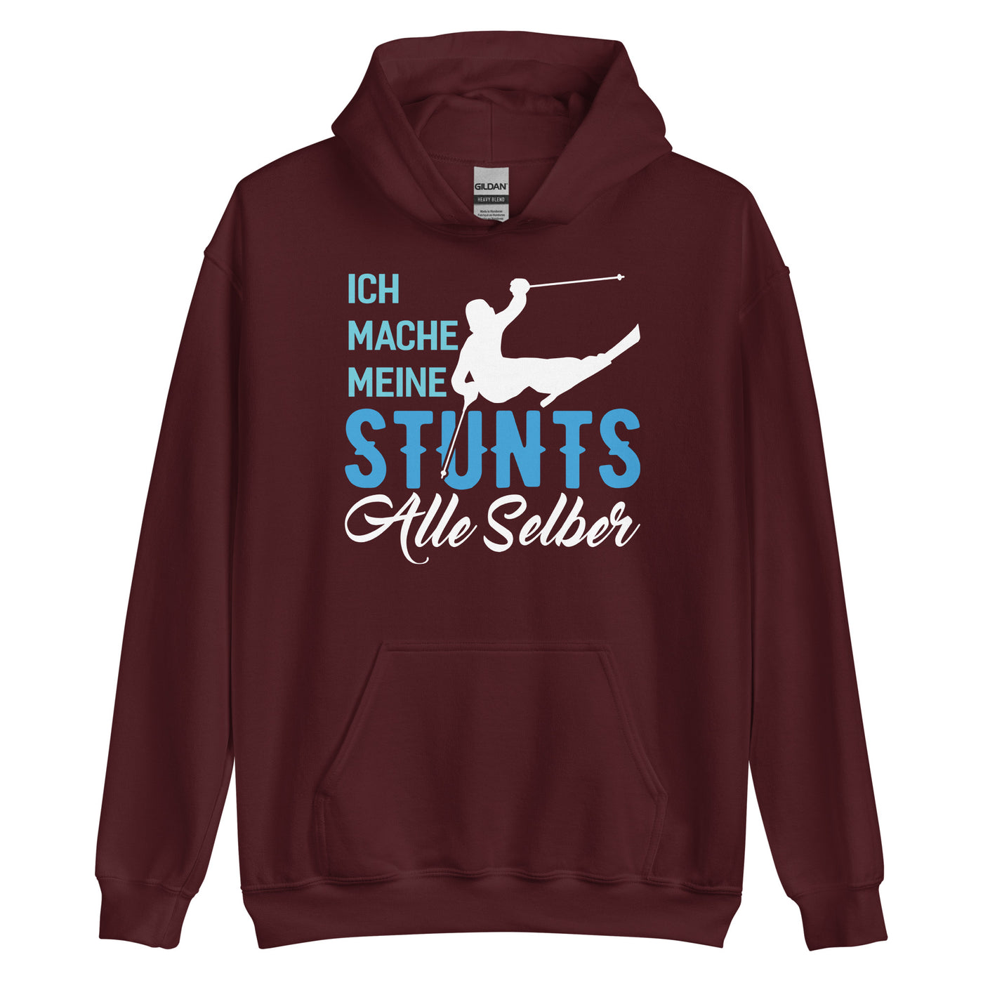 Ich mache meine Stunts alle selber - (S.K) - Unisex Hoodie klettern xxx yyy zzz Maroon