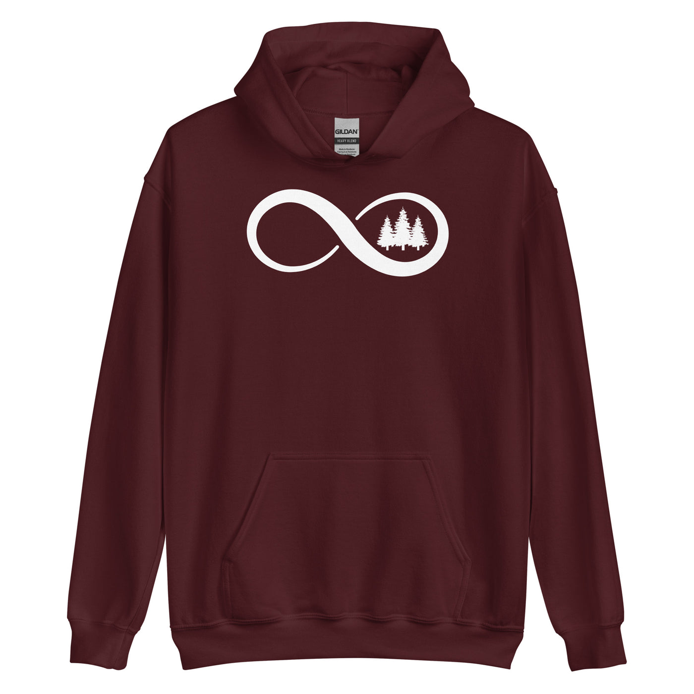 Infinity and Tree - Unisex Hoodie camping xxx yyy zzz Maroon