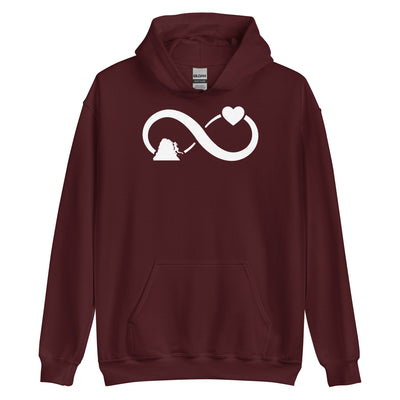 Infinity Heart and Climbing 1 - Unisex Hoodie klettern xxx yyy zzz Maroon