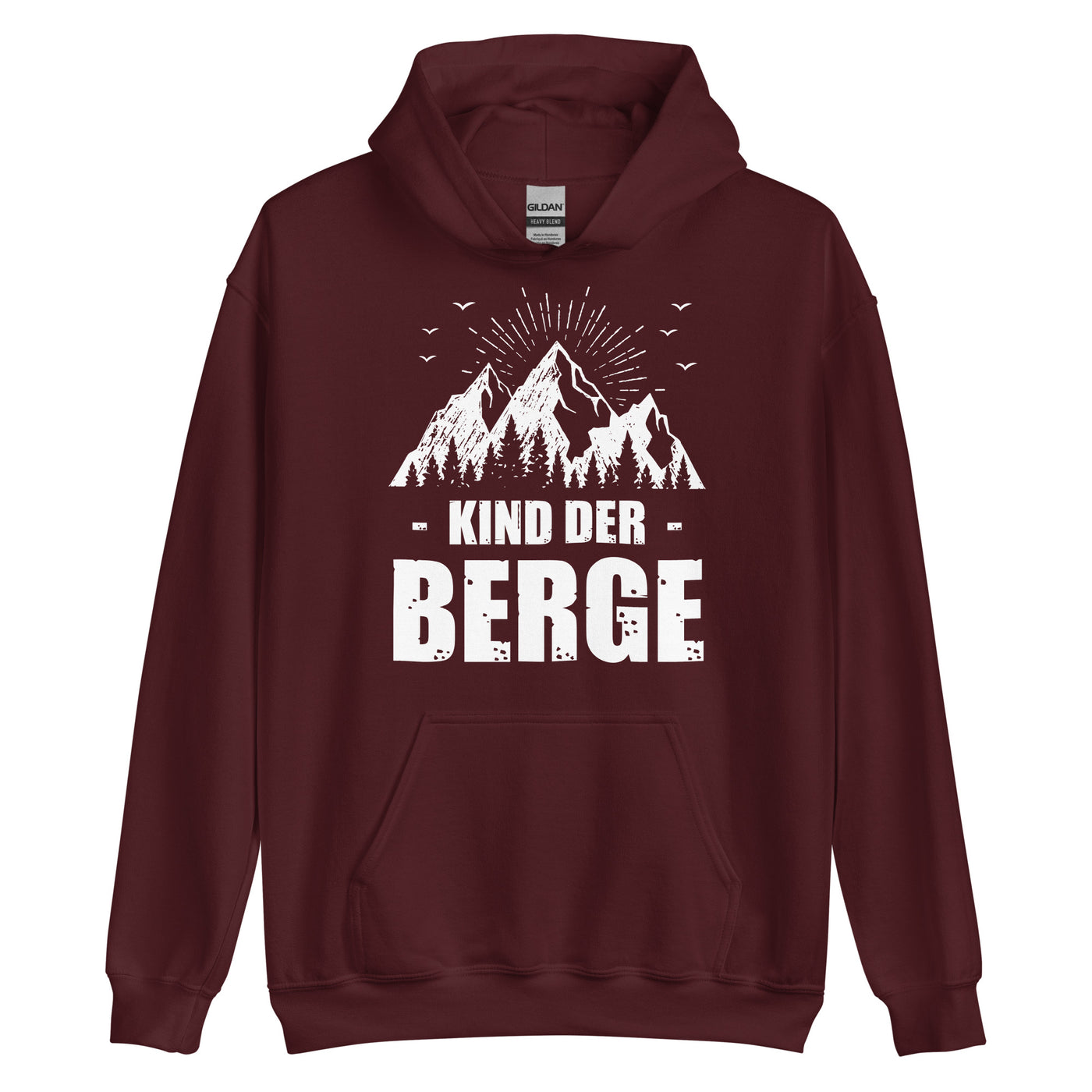 Kind Der Berge - Unisex Hoodie berge xxx yyy zzz Maroon