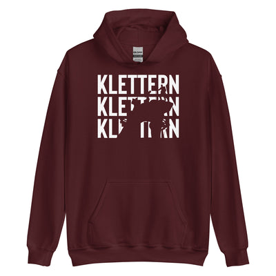 Klettern - Unisex Hoodie klettern xxx yyy zzz Maroon