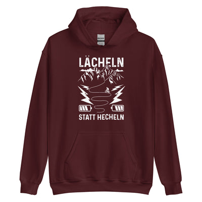 Lächeln statt hecheln - Unisex Hoodie e-bike xxx yyy zzz Maroon