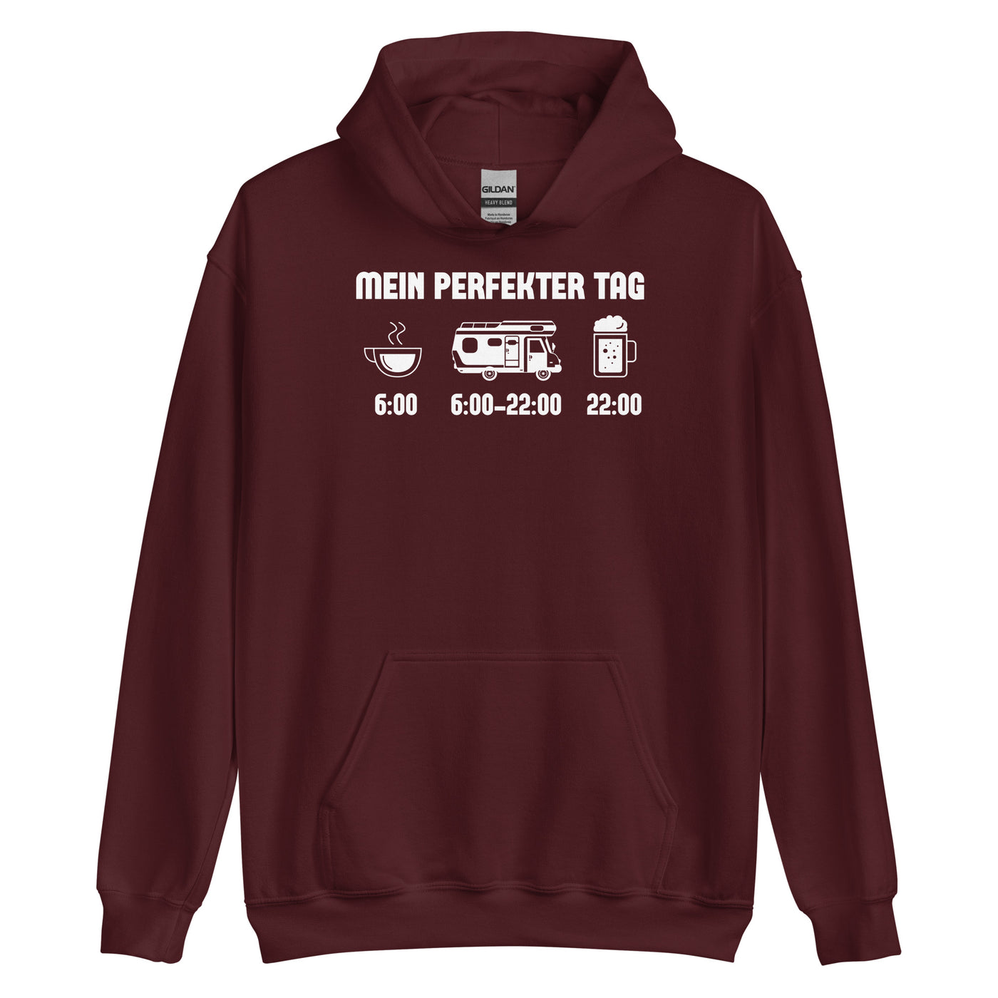 Mein Perfekter Tag - Unisex Hoodie camping xxx yyy zzz Maroon