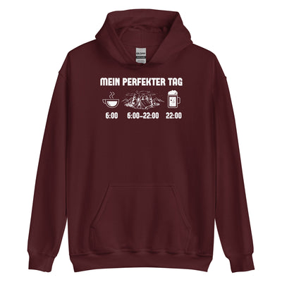 Mein Perfekter Tag 1 - Unisex Hoodie camping xxx yyy zzz Maroon