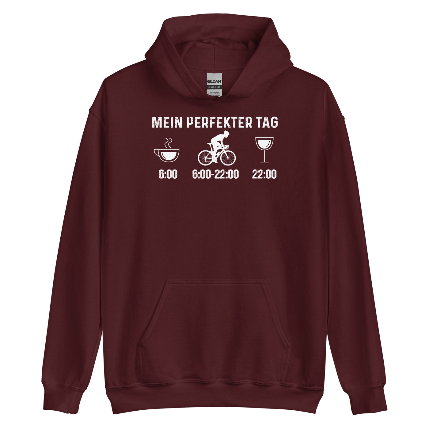 Mein Perfekter Tag 1 - Unisex Hoodie fahrrad xxx yyy zzz Maroon