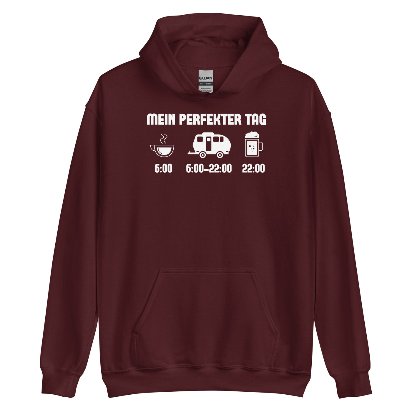 Mein Perfekter Tag 2 - Unisex Hoodie camping xxx yyy zzz Maroon