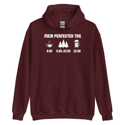 Mein Perfekter Tag 3 - Unisex Hoodie camping xxx yyy zzz Maroon