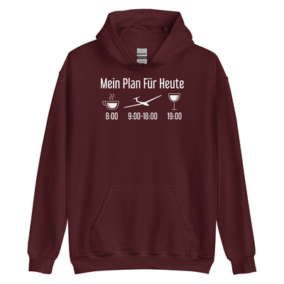 Mein Plan Für Heute - Unisex Hoodie berge xxx yyy zzz Maroon