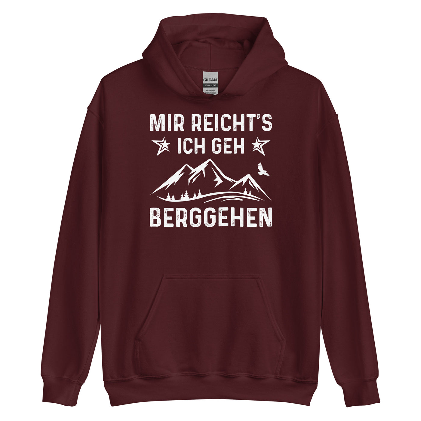 Mir Reicht's Ich Gen Berggehen - Unisex Hoodie berge xxx yyy zzz Maroon