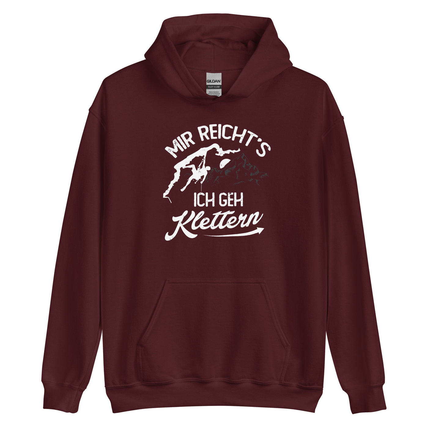 Mir reichts, ich geh Klettern - Unisex Hoodie klettern xxx yyy zzz Maroon