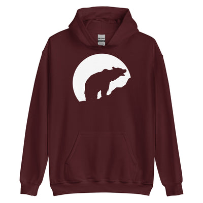 Moon - Bear - Unisex Hoodie camping xxx yyy zzz Maroon