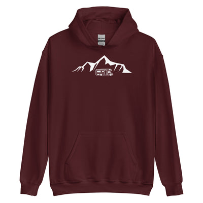 Berge - Camping Van - Unisex Hoodie camping xxx yyy zzz Maroon