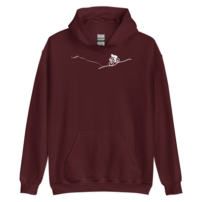 Berge - Radfahren - (15) - Unisex Hoodie fahrrad xxx yyy zzz Maroon