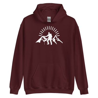 Berge - Wandern - Unisex Hoodie wandern xxx yyy zzz Maroon