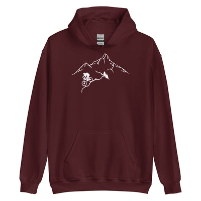 Berge - Mountaingbiking - (M) - Unisex Hoodie xxx yyy zzz Maroon