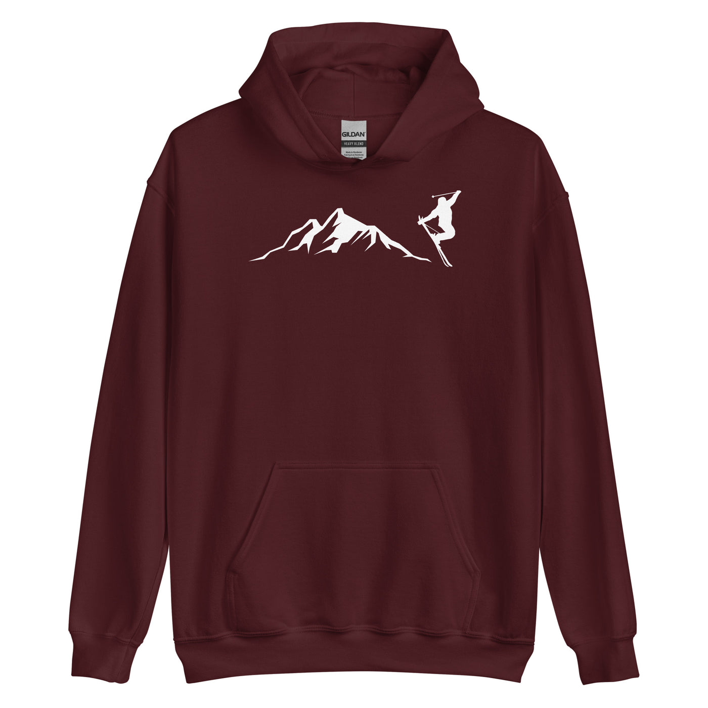 Berge - Skifahren - (14) - Unisex Hoodie klettern ski xxx yyy zzz Maroon