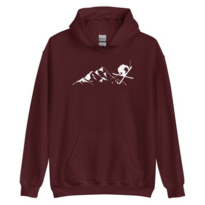 Berge - Skifahren - (15) - Unisex Hoodie klettern ski xxx yyy zzz Maroon