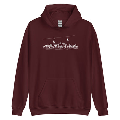 Berge - Skifahren - (21) - Unisex Hoodie klettern ski xxx yyy zzz Maroon