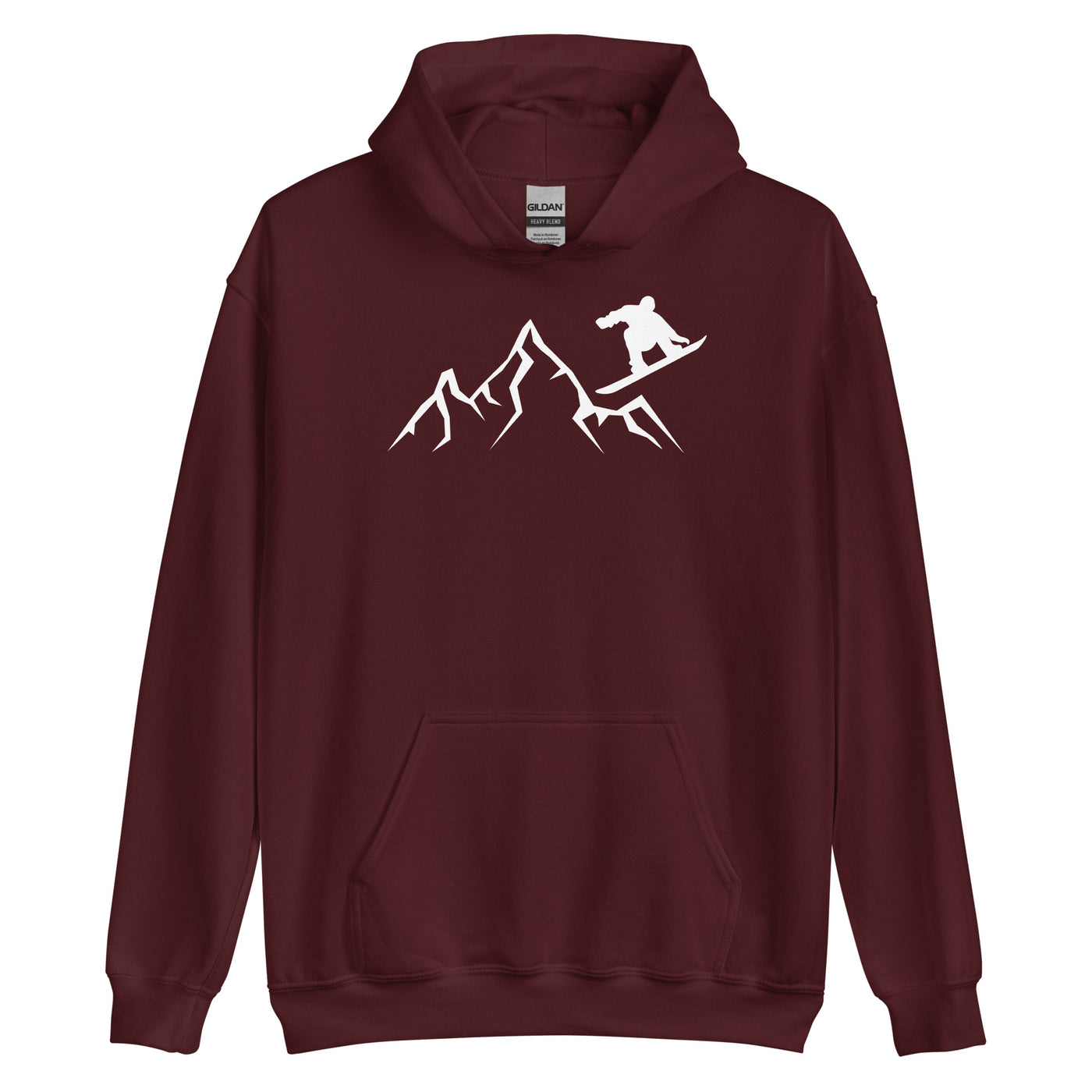 Berge - Snowboarding - (24) - Unisex Hoodie snowboarden xxx yyy zzz Maroon