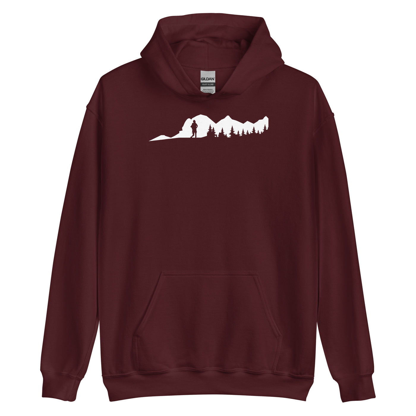 Berge - Bäume - Wandern - Unisex Hoodie wandern xxx yyy zzz Maroon