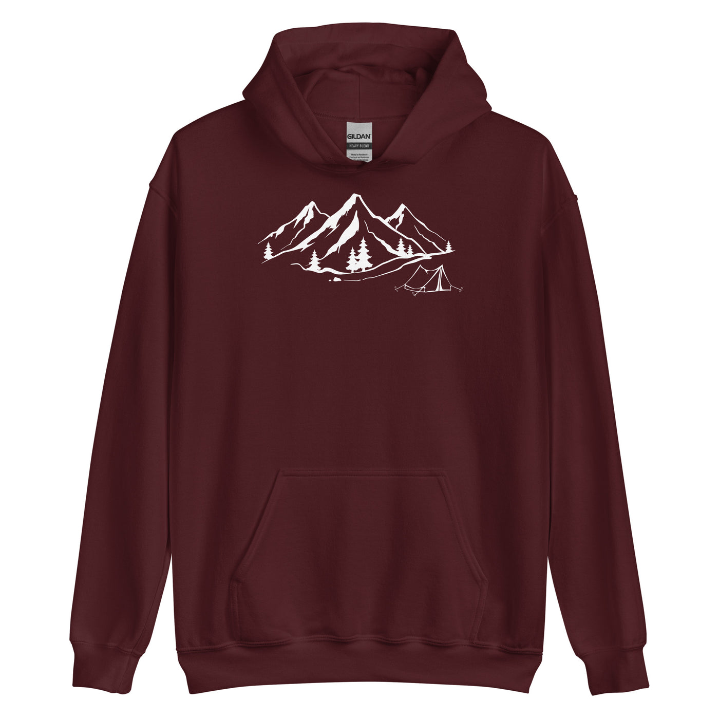 Berge 1 und Camping - Unisex Hoodie camping xxx yyy zzz Maroon