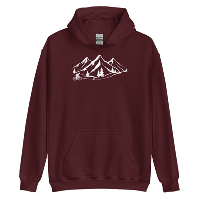 Berge 1 und Radfahren - Unisex Hoodie fahrrad xxx yyy zzz Maroon