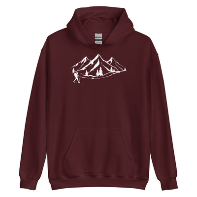 Berge 1 und Wandern - Unisex Hoodie wandern xxx yyy zzz Maroon