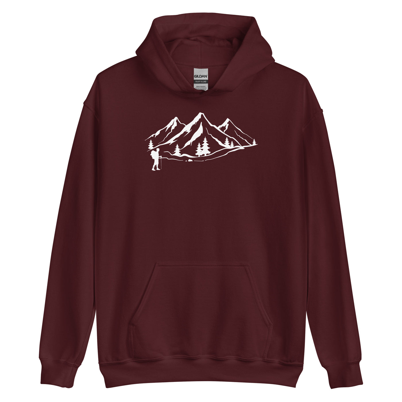 Berge 1 und Wandern - Unisex Hoodie wandern xxx yyy zzz Maroon