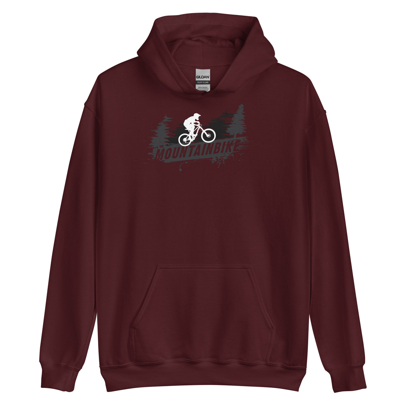 Mountainbike - (M) - Unisex Hoodie xxx yyy zzz Maroon