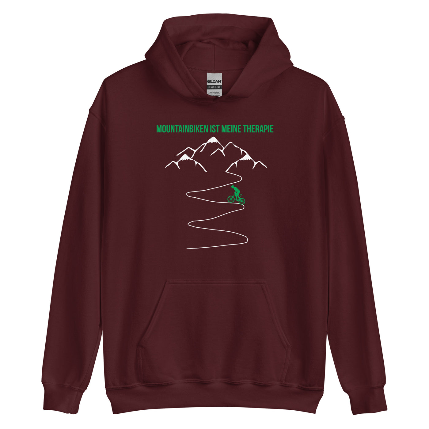 Mountainbiken ist meine Therapie - (M) - Unisex Hoodie xxx yyy zzz Maroon