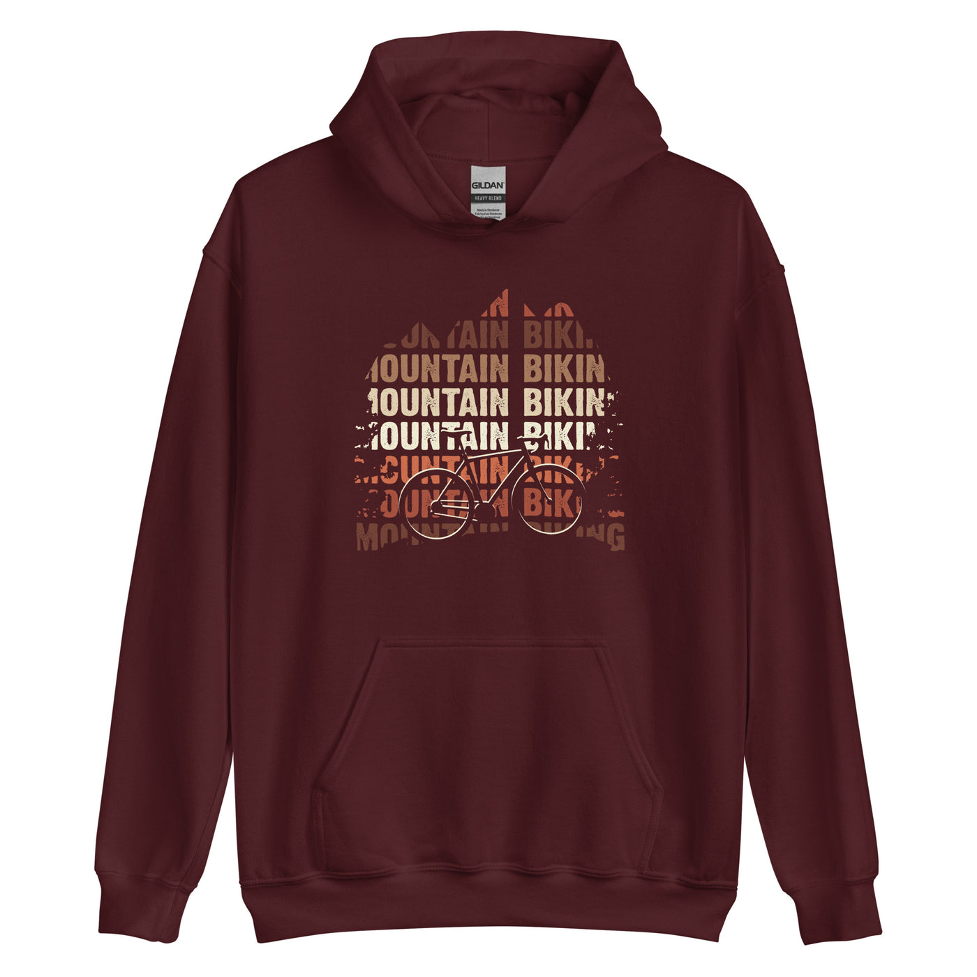 Mountainbiking - (M) - Unisex Hoodie xxx yyy zzz Maroon