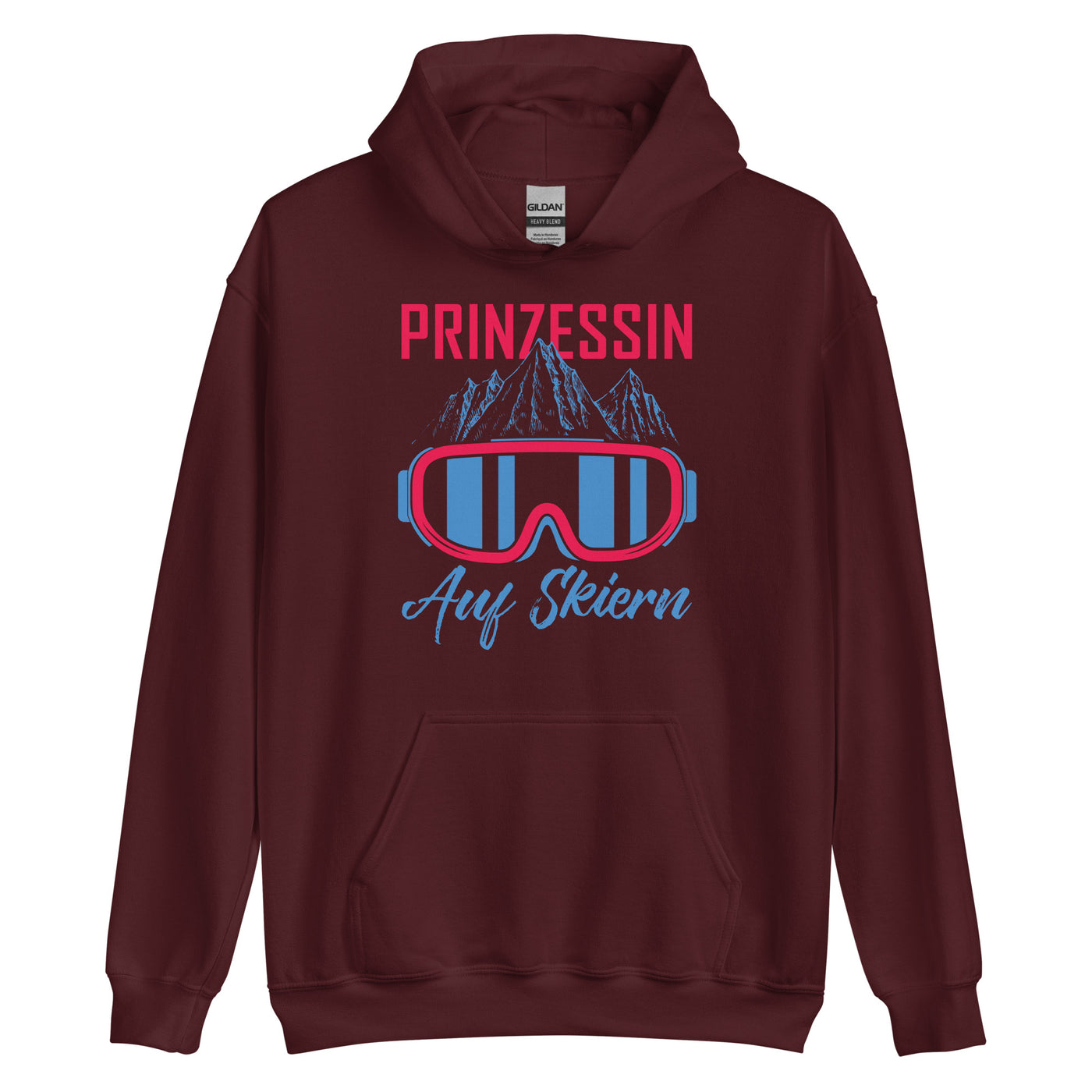 Prinzessin auf Skiern - (S.K) - Unisex Hoodie klettern xxx yyy zzz Maroon