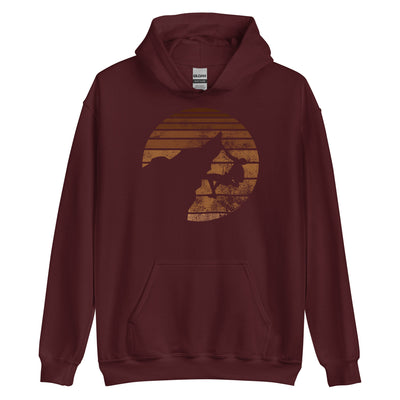 Retro - Klettern - Unisex Hoodie klettern xxx yyy zzz Maroon