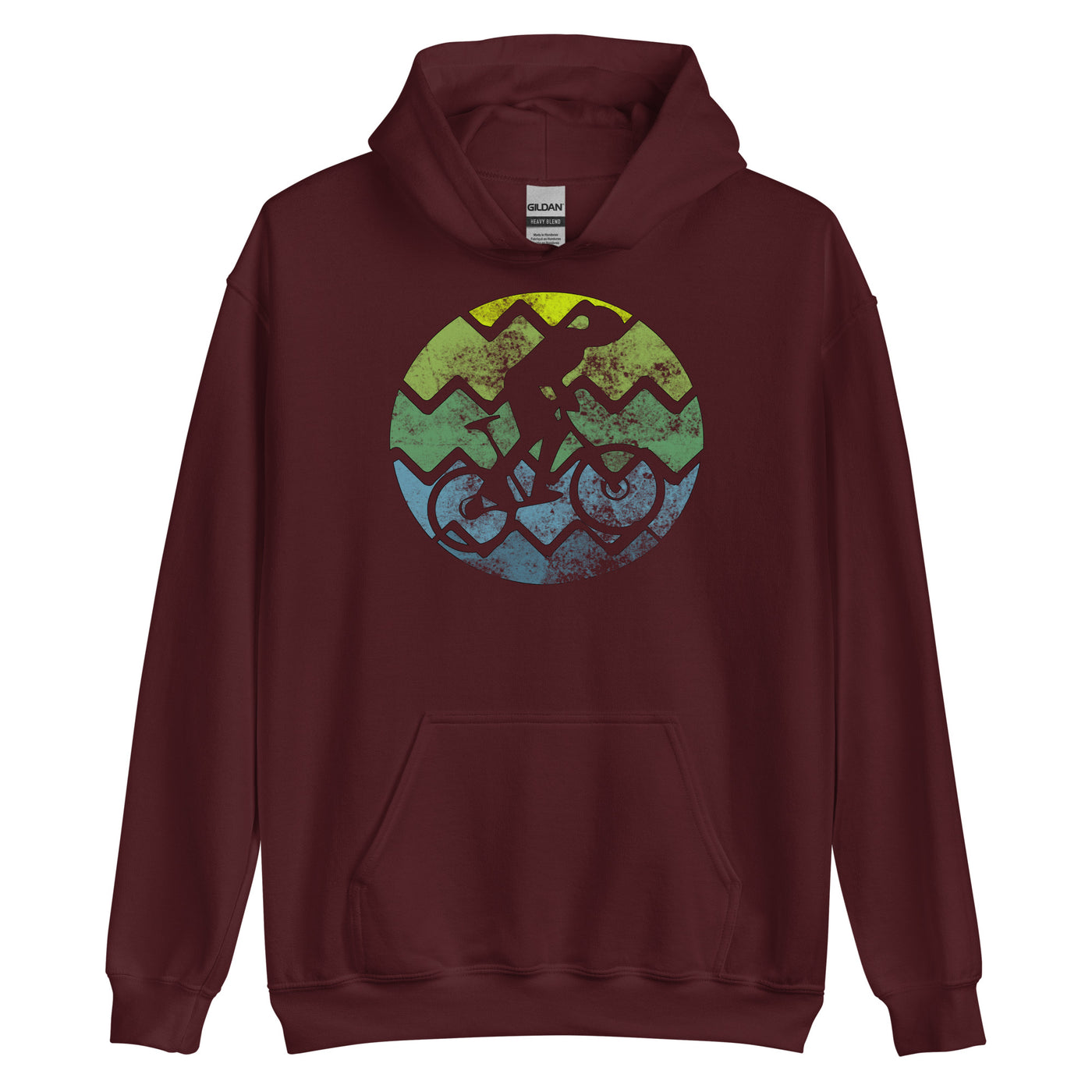 Retro - Radfahren - Unisex Hoodie fahrrad xxx yyy zzz Maroon