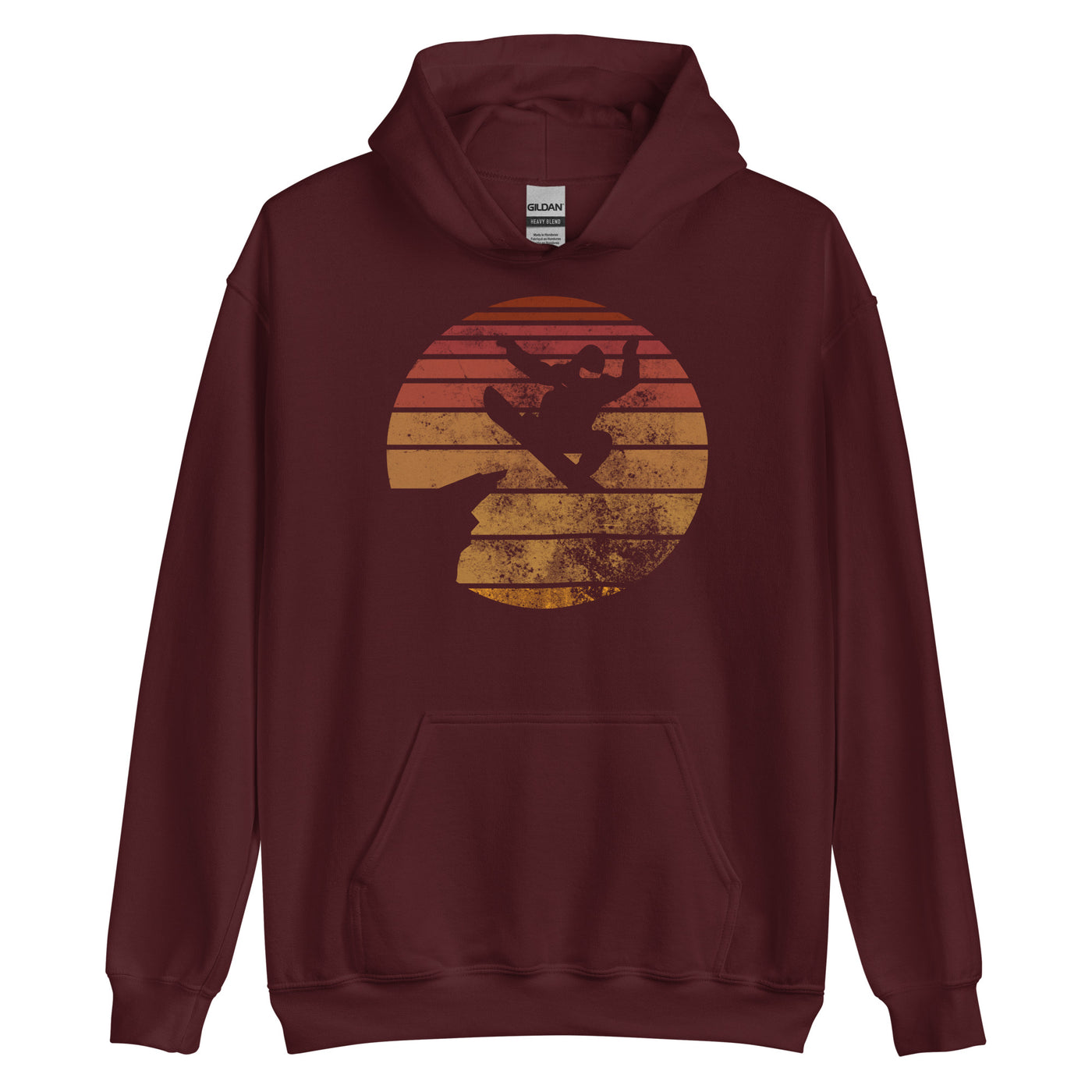 Retro - Snowboarding - Unisex Hoodie snowboarden xxx yyy zzz Maroon