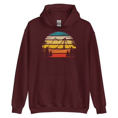 Retro Sonne und Camping - Unisex Hoodie camping xxx yyy zzz Maroon