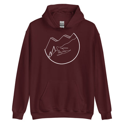 Skifahren - (49) - Unisex Hoodie klettern ski xxx yyy zzz Maroon