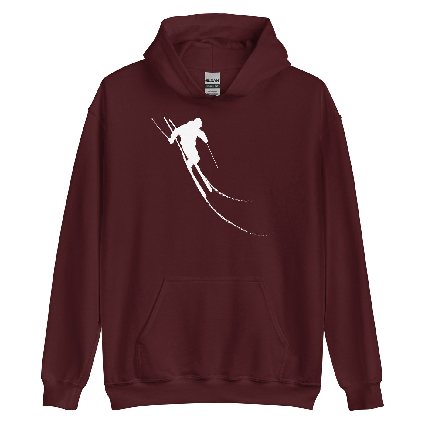 Skifahren - (52) - Unisex Hoodie klettern ski xxx yyy zzz Maroon