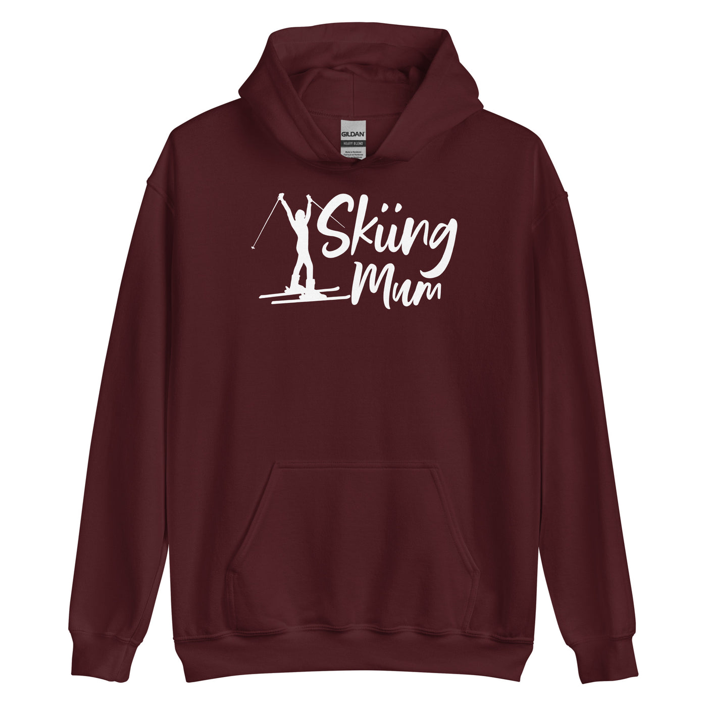 Skifahren Mum - Unisex Hoodie klettern ski xxx yyy zzz Maroon