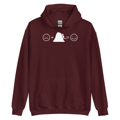 Lächelndes Gesicht und Klettern - Unisex Hoodie klettern xxx yyy zzz Maroon